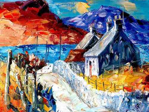 Antrim Coast Road painting