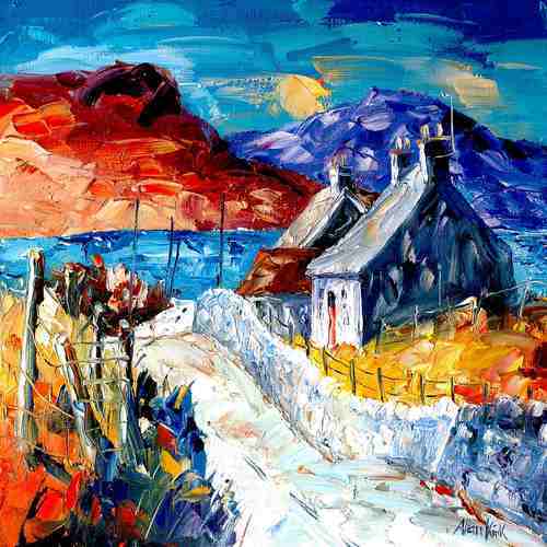 Antrim Coast Road painting