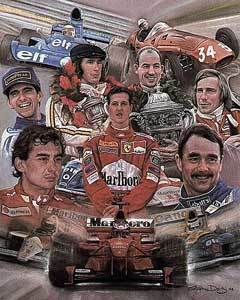 Formula One Legends sporting art
