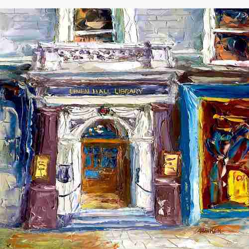 Linen Hall Library painting