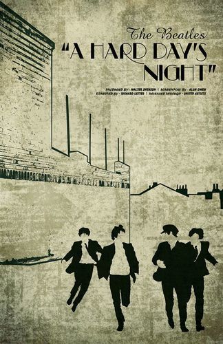 The Beatles - A Hard Day's Night movie poster print