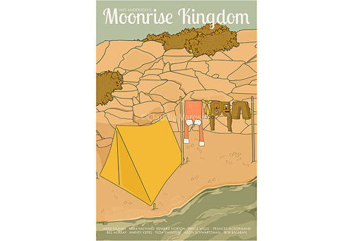 Moonrise Kingdom Poster Painting