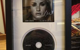 Framed Demi Lavato CD with Art