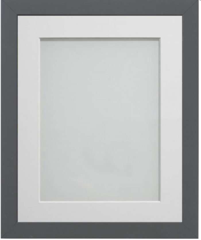 Grey Box Frame with White Mount - Sheldon Galleries